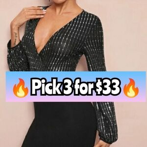 Bodycon 🔥3 for $33 Metallic Dress nwot
